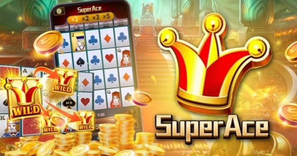Super Ace JILI slot game card matching elimination multipliers